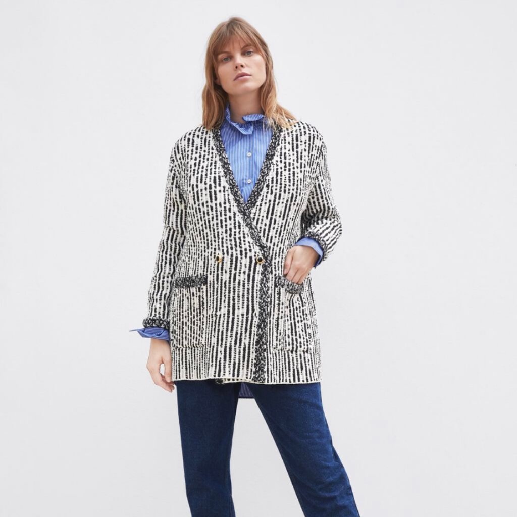 Zara Maternity Structured Knit Sweater